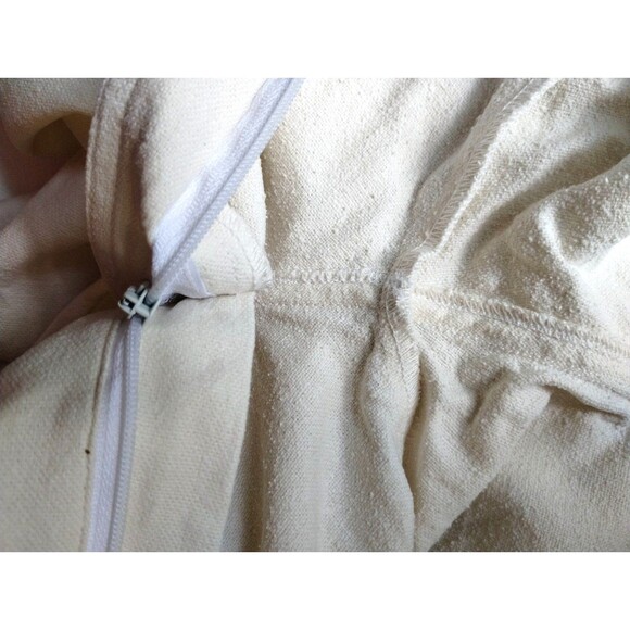 Bala Bala Pants Women's XL Silk Mirror Stud Zip Pockets Winter White Luxury VTG - Picture 6 of 12